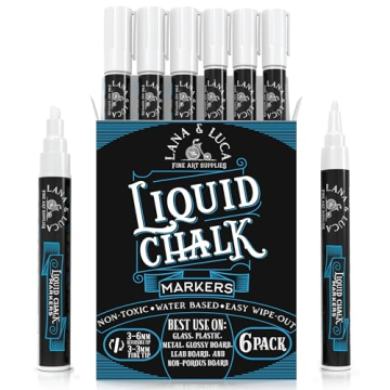 Liquid Chalk Marker Pen Pack - Versatile & Bright Writing