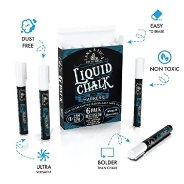 Liquid Chalk Marker Pen Pack - Versatile & Bright Writing