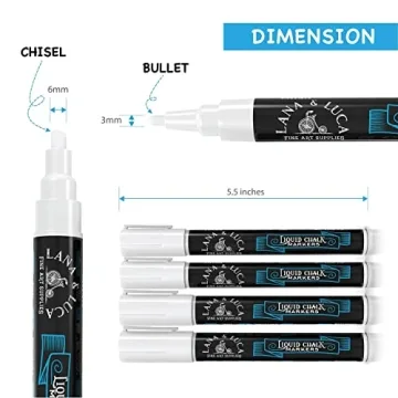 Liquid Chalk Marker Pen Pack - Versatile & Bright Writing