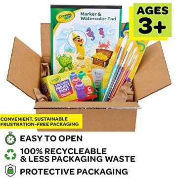 Crayola Kids Paint Set, Washable Kids Paint, Craft Supplies, Gift for Kids, Ages 3, 4, 5, 6, 7 [Amazon Exclusive]