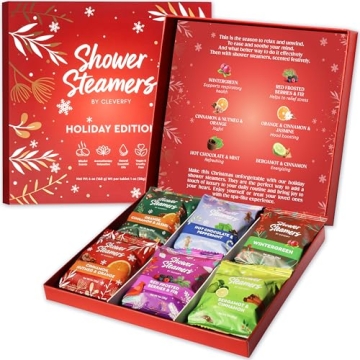 Cleverfy Aromatherapy Shower Steamers Holiday Gift Set