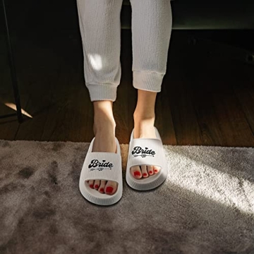 MGupzao Comfortable Bride Slippers for Wedding Day