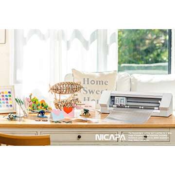 Nicapa StandardGrip Cutting Mat for Silhouette Cameo 3/2/1 (12x24 inch,3 Mats) Standard Adhesive Sticky Quilting Cricket Cut Mats Replacement Accessories for Silhouette Cameo