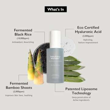 Haruharu Wonder Black Rice Hyaluronic Essence - Radiant Hydration Serum with Ginseng