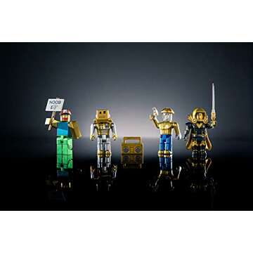 Roblox Action Collection - 15th Anniversary Roblox Icons Gold Collector's Set [Includes Exclusive Virtual Item]