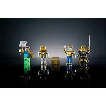 Roblox Action Collection - 15th Anniversary Roblox Icons Gold Collector's Set [Includes Exclusive Virtual Item]