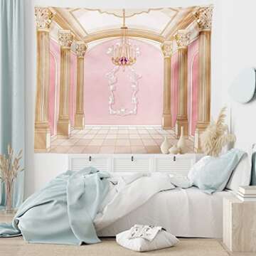 Ambesonne King Size Cartoon Tapestry - Magic Castle Design