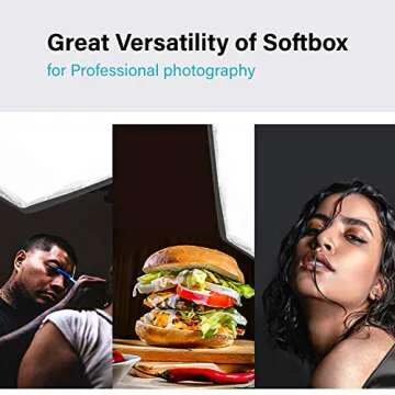 LimoStudio 20 x 28 in Soft Box LED Lighting Kit,Light Reflector with 85W LED Bulb Remote Controller Color Temparture Brightness, Photography Studio, AGG2767