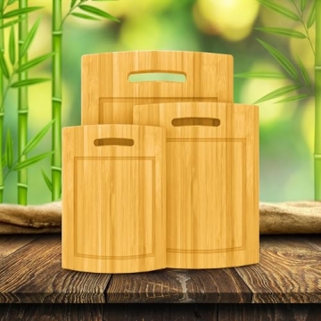 Eco-Friendly Bamboo Cutting Board Set - Durable & Stylish