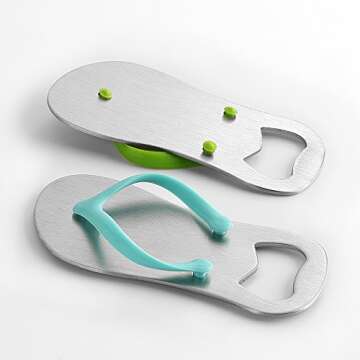 QLL 7 pack Flip-flop Bottle Opener, Gift Wrap for Each Opener