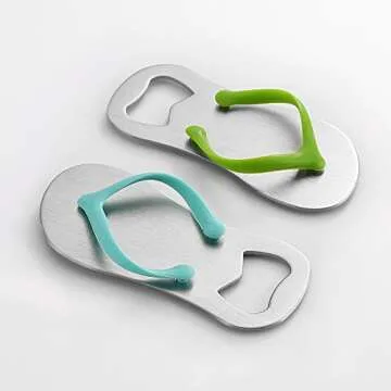 QLL 7 pack Flip-flop Bottle Opener, Gift Wrap for Each Opener