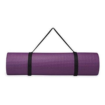 Gaiam Essentials Thick Yoga Mat for Fitness with Strap