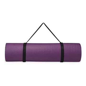 Gaiam Essentials Thick Yoga Mat for Fitness with Strap