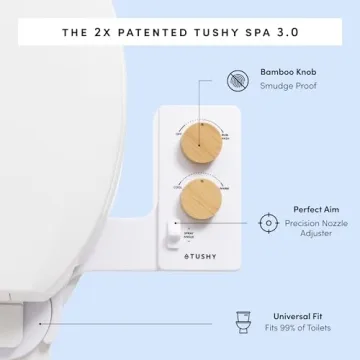 TUSHY 3.0 Spa Bidet Attachment Warm Water Eco-Friendly