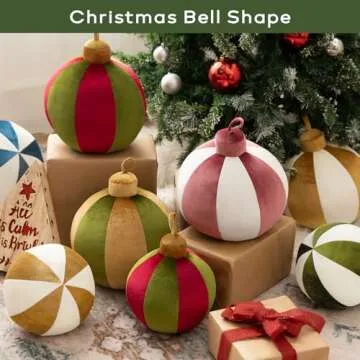 Ashler Christmas Bell Pillow - Cute Festive Throw Pillow