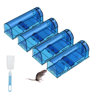 Humane Mouse Traps - Safe for Pets & Family - 4 Pack
