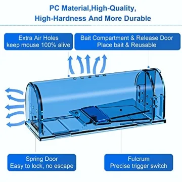 Humane Mouse Traps Safe for Pets Family 4 Pack