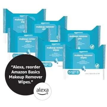 Amazon Basics Hydrating Makeup Remover Wipes for Cleanup