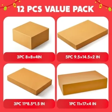 JOYIN 12PCS Kraft Gift Boxes Ideal for Any Occasion