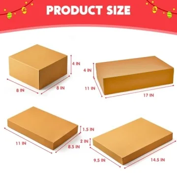 JOYIN 12PCS Kraft Gift Boxes Ideal for Any Occasion