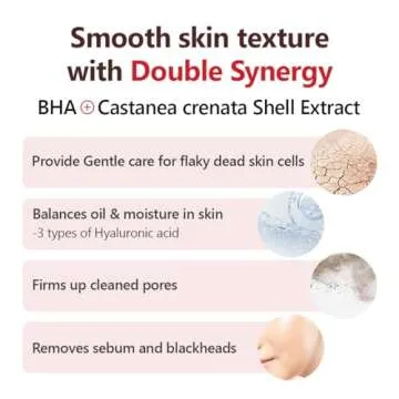 ISNTREE Chestnut BHA 2% Clear Liquid 100ml, 3.38 fl oz | Mild Exfoliant | Pore Tightening | Removes Dead Skin Cells | Korean Skincare