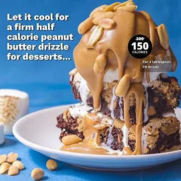 Wonderspread Half-Calorie Gourmet Peanut Butter, Only 100 Calories per 2 tablespoons, 1g Net Carbs, No Palm Oil, 12 Oz