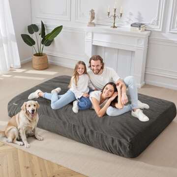 HABUTWAY Giant Bean Bag Chair - Soft & Convertible Comfort