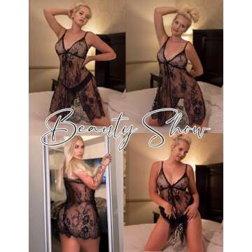 Avidlove Sexy Babydoll Lingerie for Women - Bridal Chemise