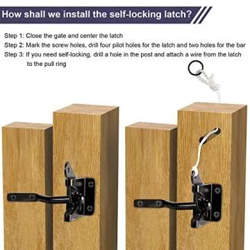 GoldOrcle Anti Sag Gate Frame Hardware Kit - Durable & Reliable