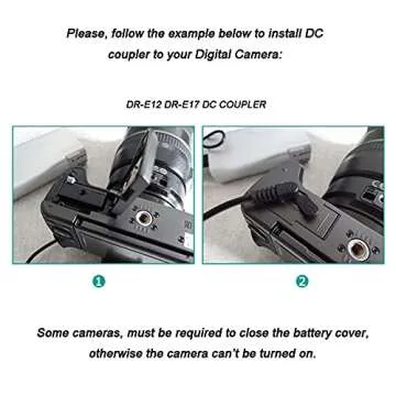 Raeisusp DC Coupler for Canon EOS M Series Cameras