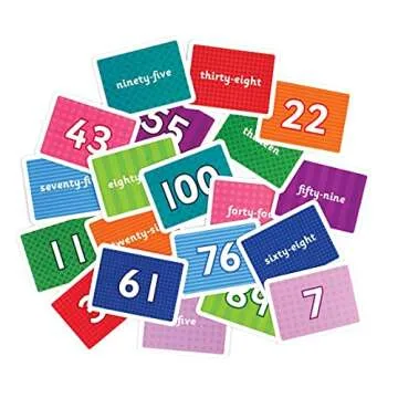 Little Wigwam Numbers 1 to 100 Flash Cards - Full Set of 100 Number Flashcards Educational Early Learning