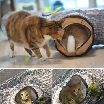 GRETMIX Cat Tunnel for Indoor Active Play and Fun