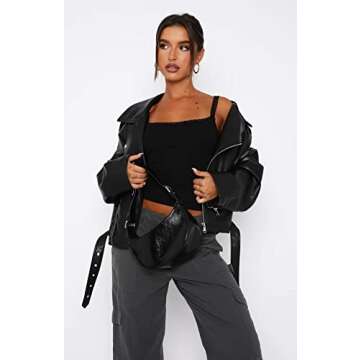 BAIGRAM Women's Y2K Lace Patchwork Strap Crop Camisole Backless Sleeveless Slim Fit Cute Lingerie Summer Casual Black