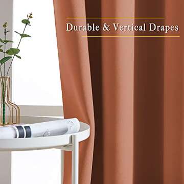 NICETOWN Elegant Room Darkening Curtains - Energy Efficient