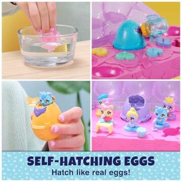 Hatchimals Alive, Egg Carton Toy with 5 Mini Figures in Self-Hatching Eggs, 11 Accessories, Kids Toy...