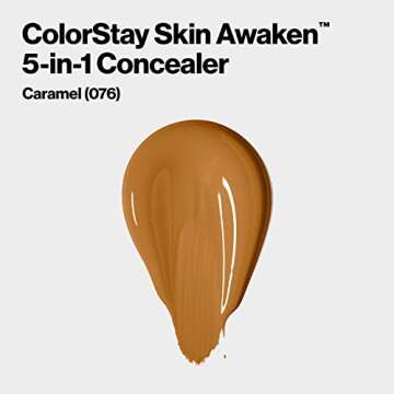Revlon ColorStay Skin Awaken 5-in-1 Concealer, Lightweight, Creamy Longlasting Face Makeup with Caff...