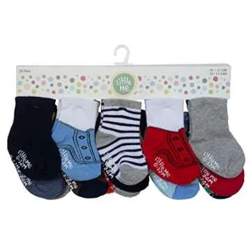 Little Me Baby Boys' Assorted Socks for Infants and Toddlers