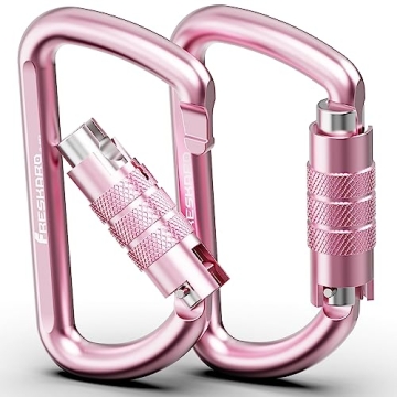 Durable FresKaro 3inch Locking Carabiners (2698lbs)