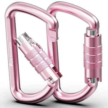 Durable FresKaro 3inch Locking Carabiners (2698lbs)