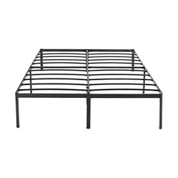Sturdy Amazon Basics King Bed Frame - Easy Assembly, Non-Slip,