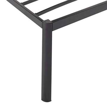 Sturdy Amazon Basics King Bed Frame - Easy Assembly, Non-Slip,