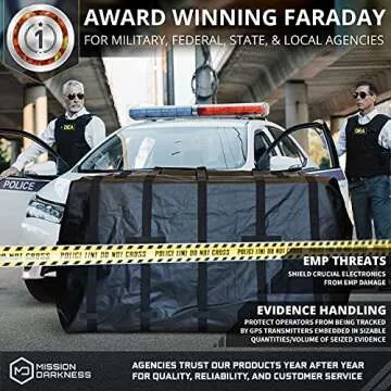 Mission Darkness Dry Shield Rapture Faraday Bag 1,060L Capacity // Durable Waterproof Cover Shields Generators & Extra-Large Electronics from RF Signals EMP CME Solar Flares