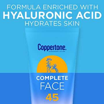 Coppertone Sunscreen SPF 45 - Weightless & Oil-Free Lotion