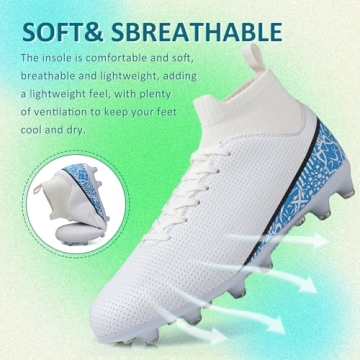 High-Quality Soccer Cleats for Men Women Big Boys AG/FG