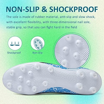 High-Quality Soccer Cleats for Men Women Big Boys AG/FG