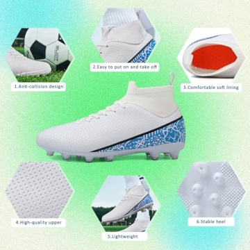 High-Quality Soccer Cleats for Men Women Big Boys AG/FG