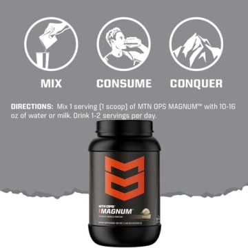 MTN OPS Magnum Strawberry Protein Powder - Zero Sugar, 23g Protein