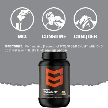 MTN OPS Magnum Strawberry Protein Powder - Zero Sugar, 23g Protein