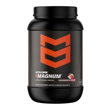 MTN OPS Magnum Strawberry Protein Powder - Zero Sugar, 23g Protein