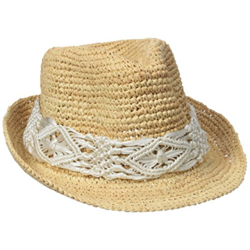 Womens Malia Raffia Sun Hat with UPF 30 Adjustable Fit